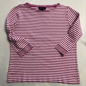 🌸JONES NY pink and white striped XL top